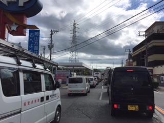 継方面は渋滞が多い